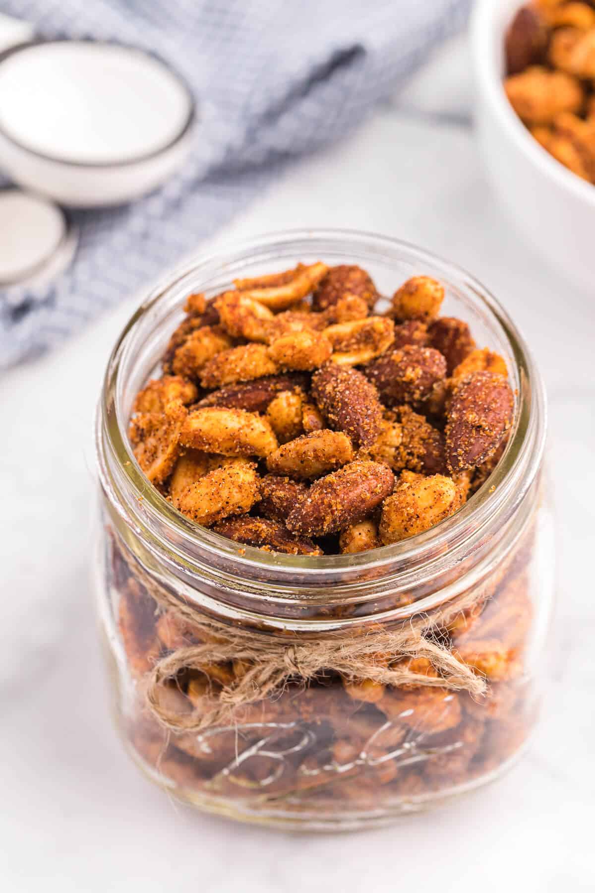 Southwestern Party Nuts Recipe - A dash of spice and hint of sweetness make for an addicting treat!