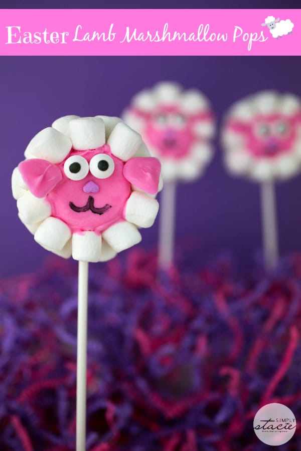Easter Lamb Marshmallow Pops