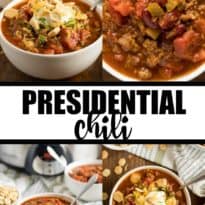 Presidential Chili - Made with a secret ingredient to take this mouthwatering comfort food to a whole new level of deliciousness!