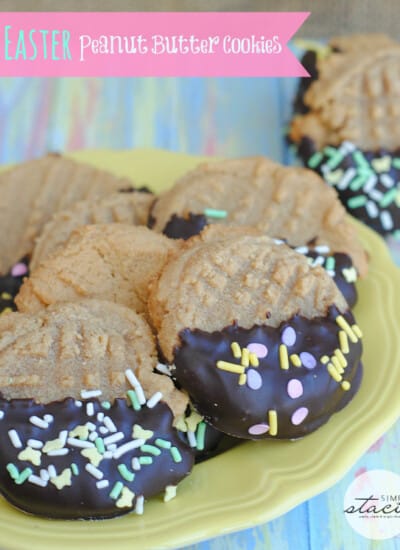 Easter Peanut Butter Cookies
