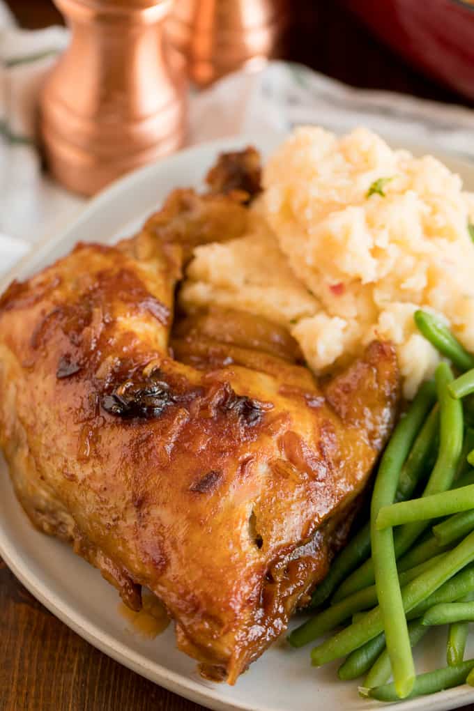 Hurry Chicken - This hands-off chicken dish is perfect for meal prep! Just five pantry ingredients for a delicious budget dinner. This recipe was passed down from my grandmother and is always a hit!