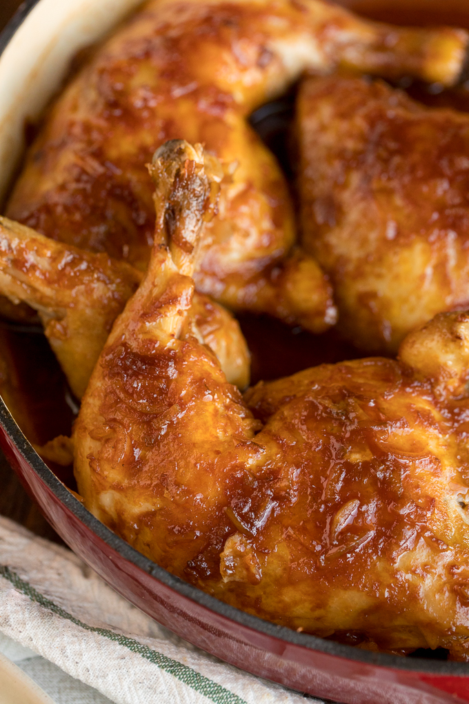 Hurry Chicken - This hands-off chicken dish is perfect for meal prep! Just five pantry ingredients for a delicious budget dinner. This recipe was passed down from my grandmother and is always a hit!