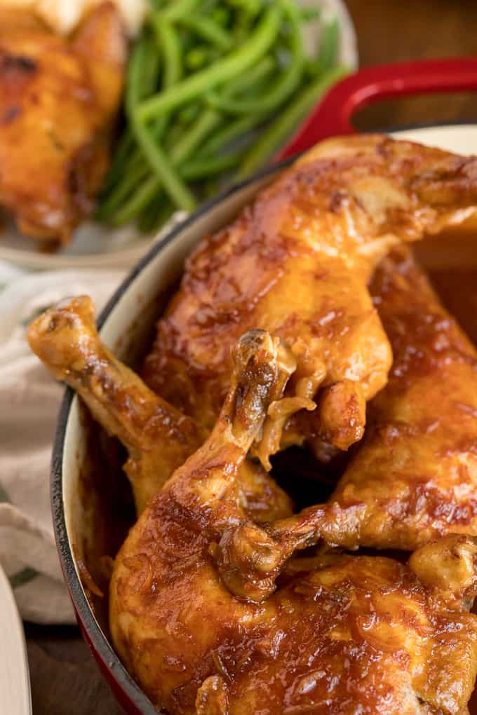 Hurry Chicken - This hands-off chicken dish is perfect for meal prep! Just five pantry ingredients for a delicious budget dinner. This recipe was passed down from my grandmother and is always a hit!