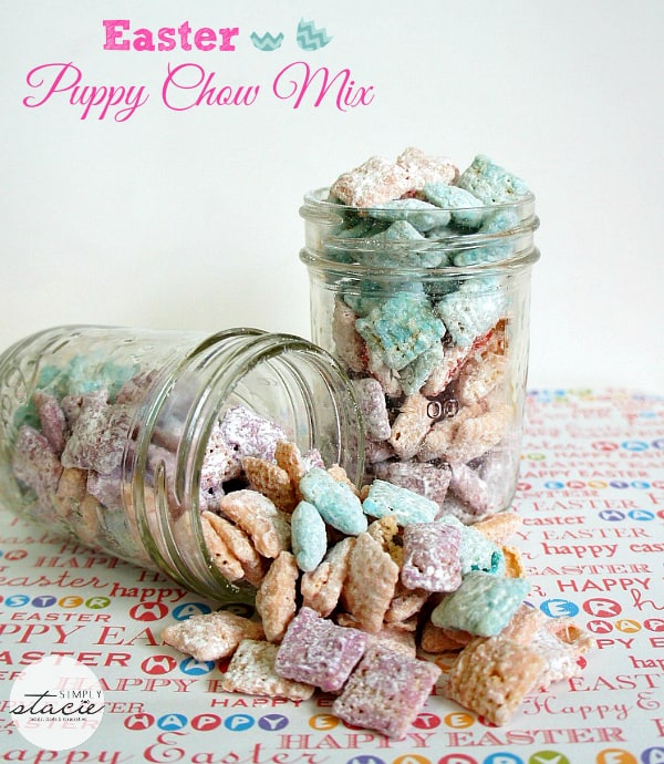 Easter Puppy Chow Mix - Munch away on this sweet snack!