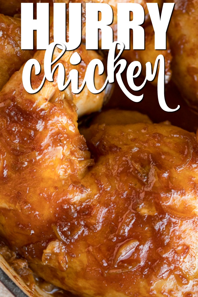 Hurry Chicken - This hands-off chicken dish is perfect for meal prep! Just five pantry ingredients for a delicious budget dinner. This recipe was passed down from my grandmother and is always a hit!