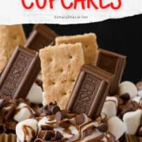 S'mores Cupcakes - This cupcake has everything you love about s’mores…..without the campfire! Sweet marshmallows, graham crackers and chocolate cake base make these eye catching cupcakes pop.