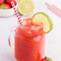 The drink on a white background.