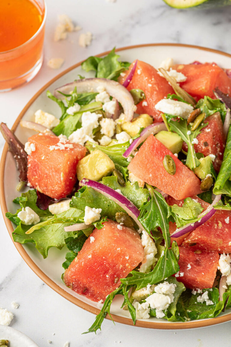 Watermelon and Feta Salad {Easy Summer Salad} Simply Stacie