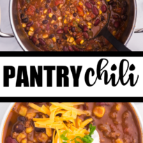 Pantry Chili - Made mostly with ingredients from your pantry!