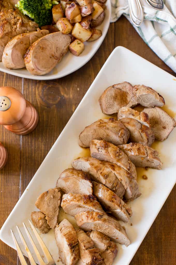 Honey Glazed Pork Tenderloin - The perfect combination of spicy and sweet! It's seasoned beautifully with just 6 pantry staples.