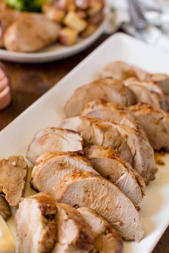 Honey Glazed Pork Tenderloin - The perfect combination of spicy and sweet! It's seasoned beautifully with just 6 pantry staples.