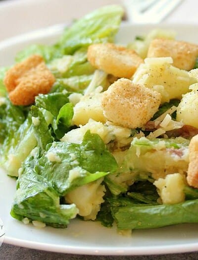 Warm Caesar Potato Salad