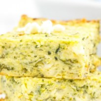 Cheesy Zucchini Bake - This easy cheesy casserole is a great way to make use of a bumper crop of garden zucchini! It makes a great side dish, or a vegetarian main, served with a light, crisp salad.