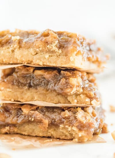 Maple Syrup Bars - Sweet and sticky dessert recipe made with real maple syrup.