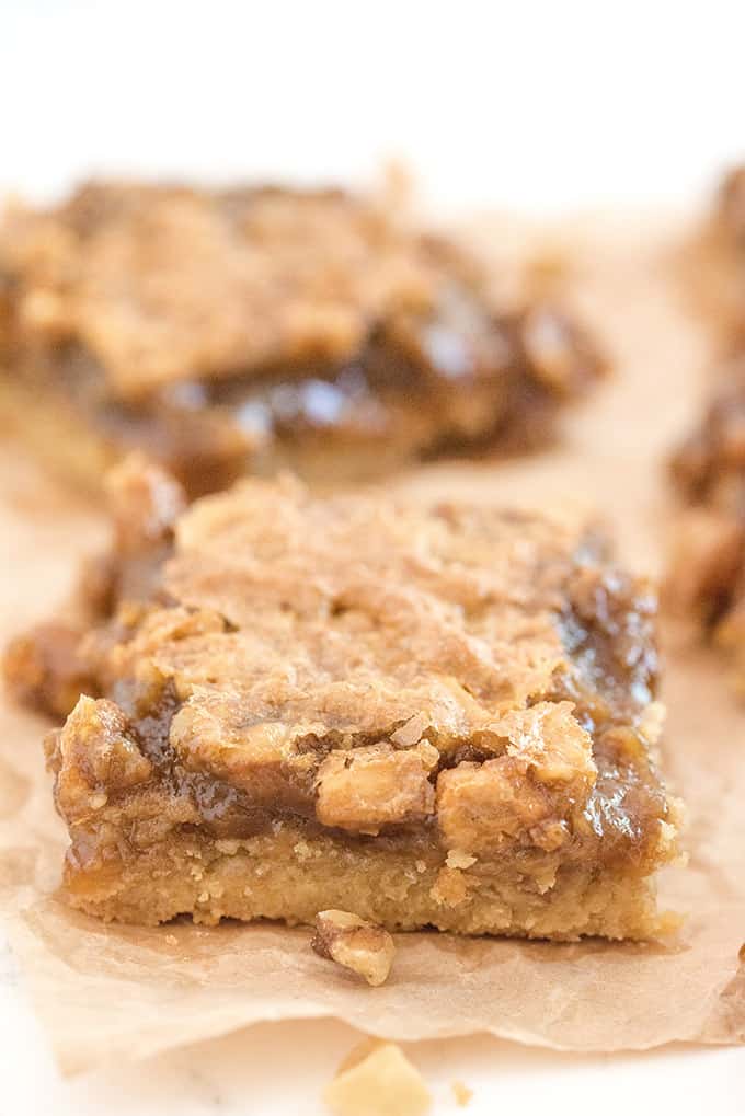 Maple Syrup Bars - If you like butter tarts, then you will LOVE this dessert! Maple + butter tarts are combined to make these incredible, sweet and delicious squares. Oh Canada!