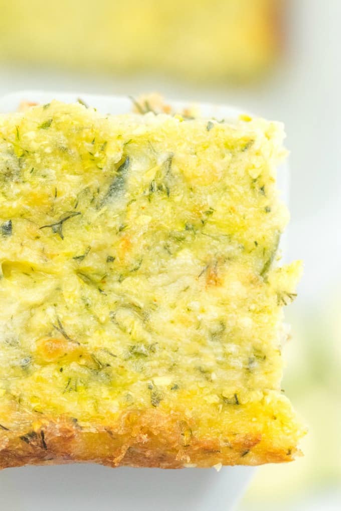 Cheesy Zucchini Bake - This easy cheesy casserole is a great way to make use of a bumper crop of garden zucchini! It makes a great side dish, or a vegetarian main, served with a light, crisp salad.