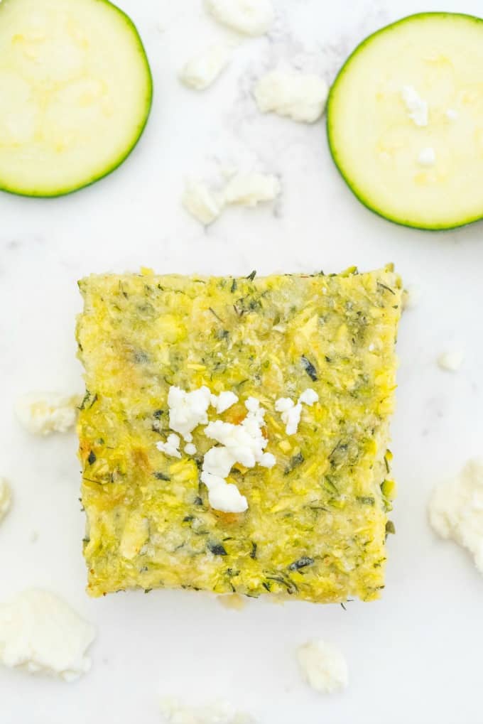 Cheesy Zucchini Bake - This easy cheesy casserole is a great way to make use of a bumper crop of garden zucchini! It makes a great side dish, or a vegetarian main, served with a light, crisp salad.