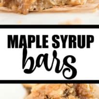 Maple Syrup Bars - Sweet and sticky dessert recipe made with real maple syrup.