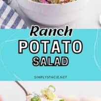 Ranch Potato Salad pin image.