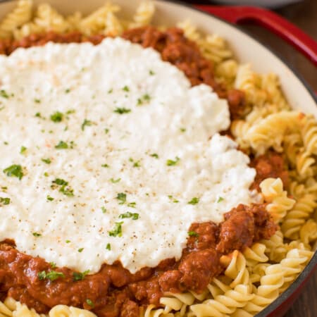 Lasagna Bowl - so much easier to make than traditional lasagna and tastes just as delicious, if not better!