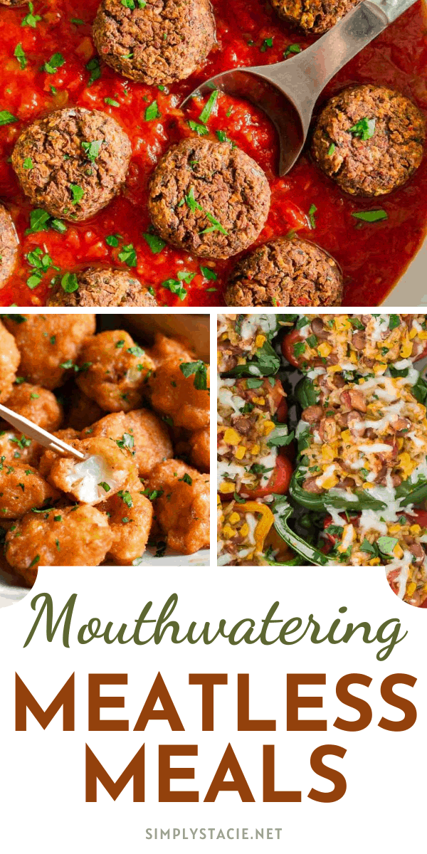 Mouthwatering Meatless Meals - Looking for Meatless Monday meal ideas? This recipe collection has you covered. You won't even miss the meat!