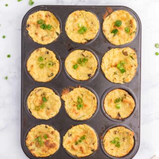 Muffin Tin Mashed Potatoes - A simple and tasty way to use up leftover mashed potatoes!