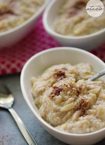 Orzo Pudding- Creamy, sweet and delicious recipe for orzo pudding. If you like rice pudding, you will love this recipe!