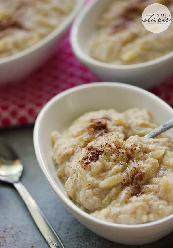 Orzo Pudding - Pasta for dessert? Yes! This is a sweet twist on rice pudding with the same creamy texture and warm cinnamon flavour.