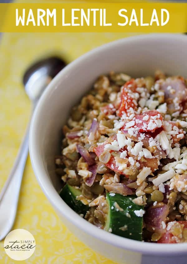 Warm Lentil Salad - Simply Stacie