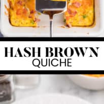 Hash Brown Quiche - Frozen hash browns, cheese, diced ham and green onions make a flavourful combination that are welcomed morning, noon and night.