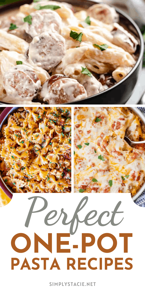 Perfect One-Pot Pasta Recipes - These One-Pot Pasta recipes are delicious meals to cook for your family. Browse through the list and save your favorites!