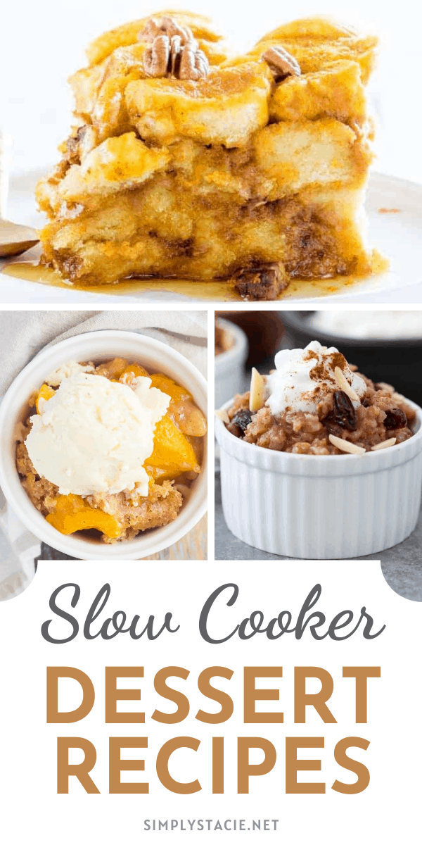 Slow Cooker Desserts - Your slow cooker isn't just for savory recipes. Try these slow cooker desserts for something new!