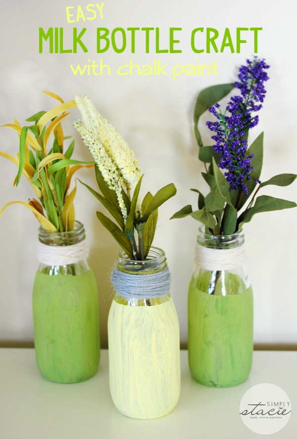 glass milk bottle crafts