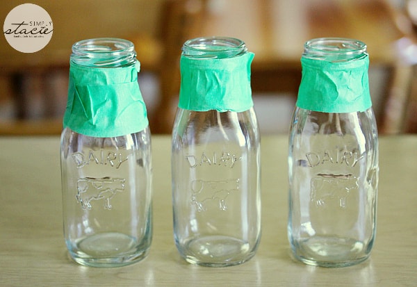 glass milk bottle crafts