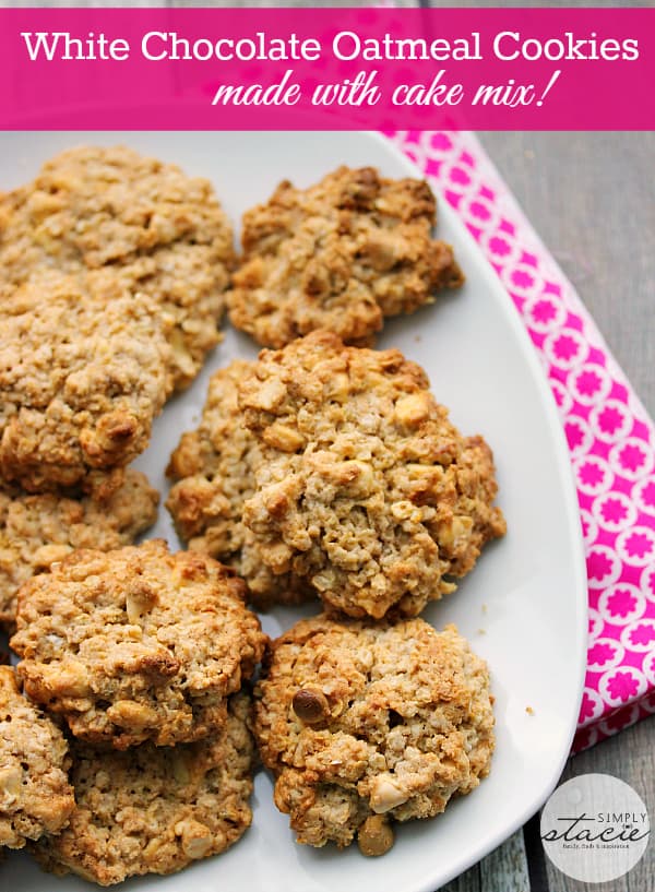 White Chocolate Oatmeal Cookies Simply Stacie