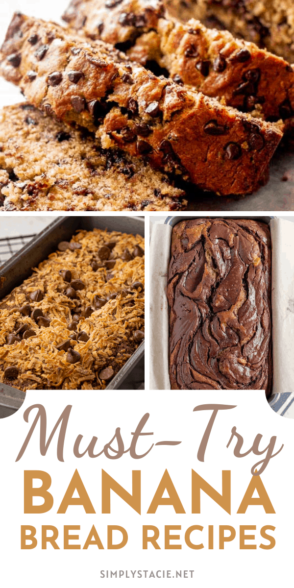 Must-Try Banana Bread Recipes - What's not to love about banana bread? It's moist, sweet and so delicious. Add a little variety to your next loaf with one of these mouthwatering recipes!