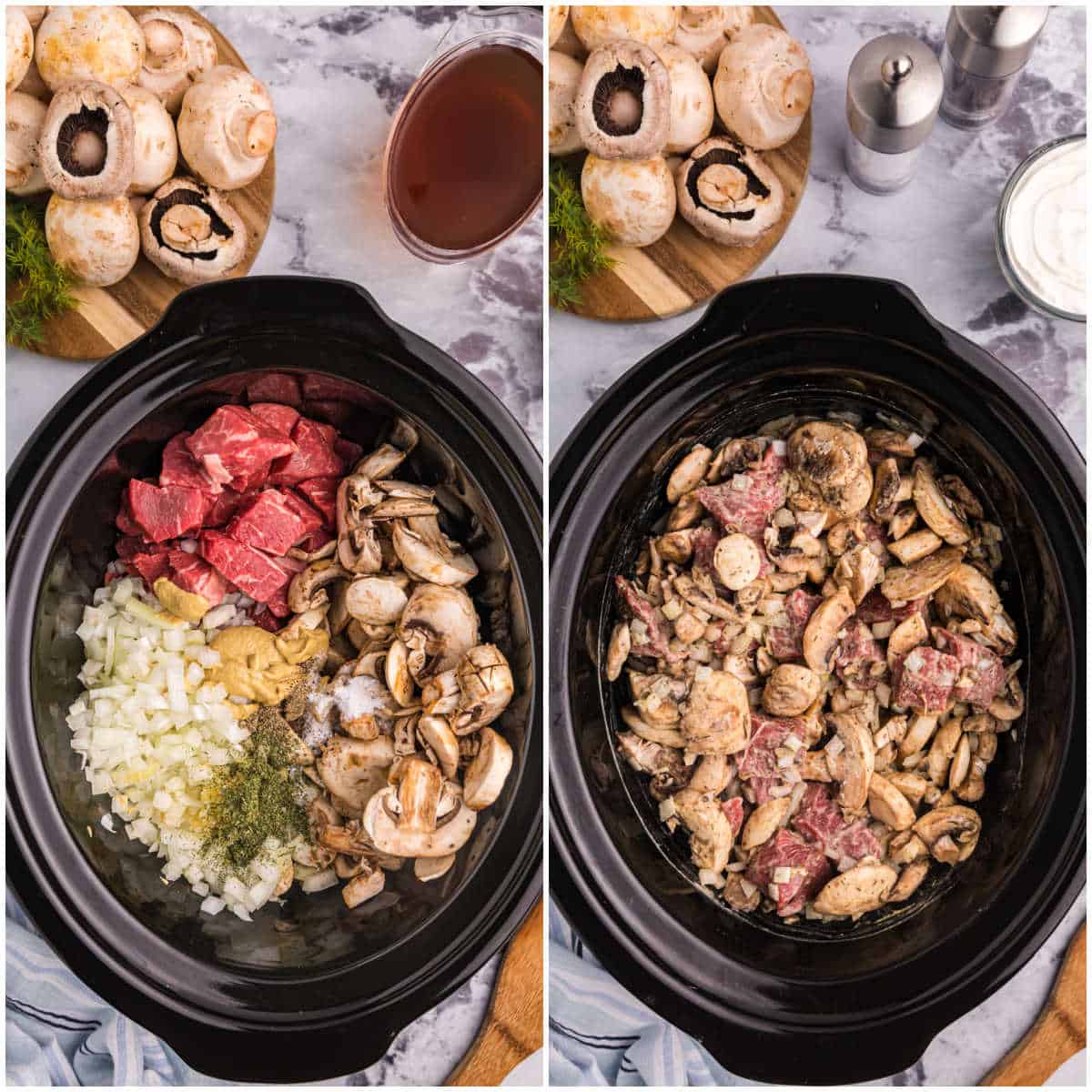 Slow Cooker Beef Stroganoff for Two - Peyton's Momma™