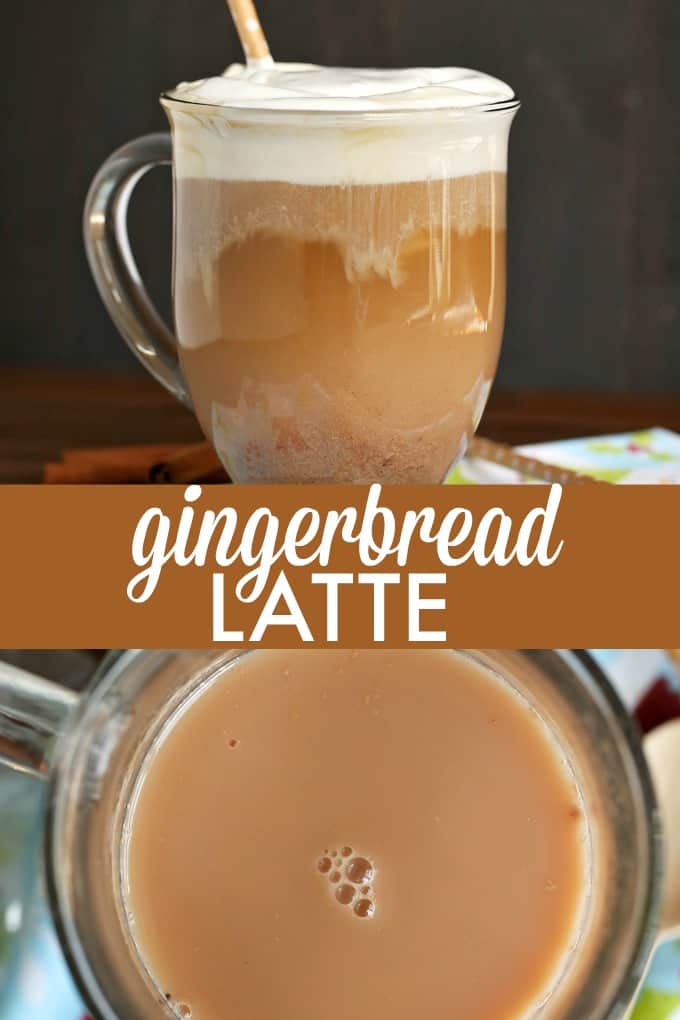 Gingerbread Latte - Quick and easy to make in your slow cooker, this flavour packed latte is full of holiday spice flavours, but can warm you up any time of year.