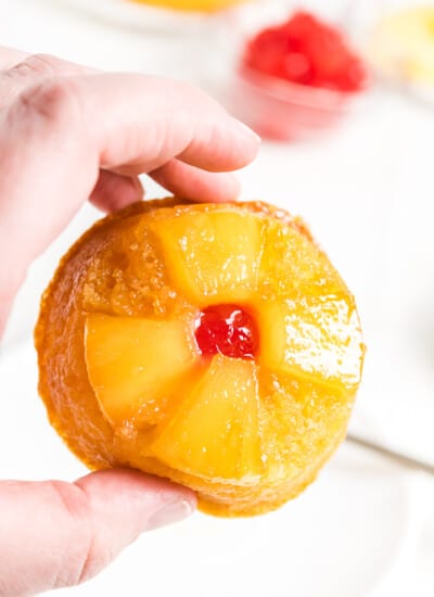 Pineapple Upside Down Cupcakes - incredibly moist and sweet. These cupcakes are super easy to make (and eat)!