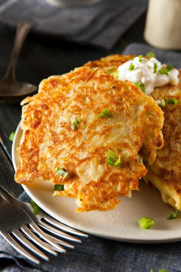 Boxty - a traditional Irish recipe! An Irish potato pancake made with a mix of mashed and grated potatoes.