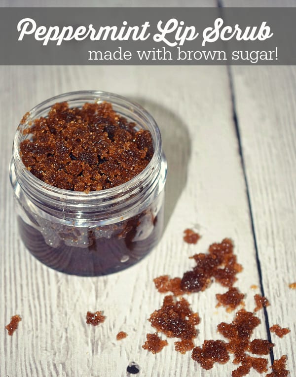 Peppermint Lip Scrub - cure dry, chapped lips with this simple homemade beauty DIY!