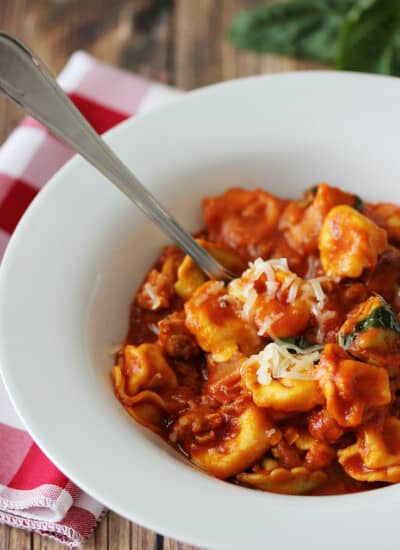 One-Pot Sausage & Cheese Cappelletti