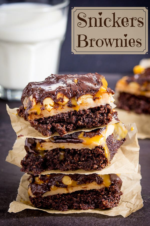 Snickers Shakers Brownies Recipe 