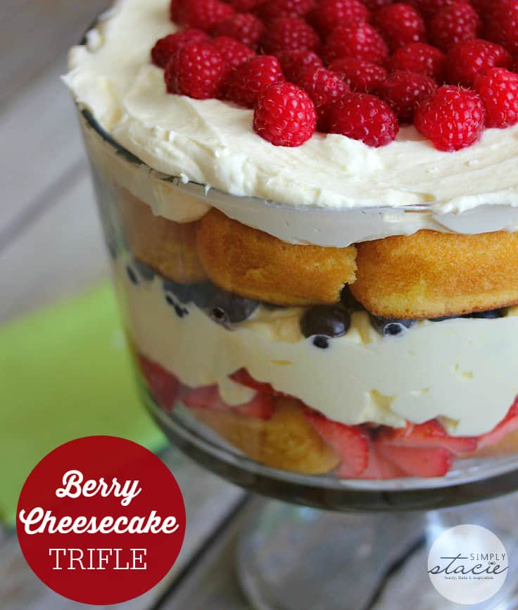 berry cheesecake trifle