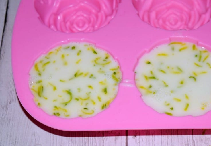Homemade Zesty Vanilla Rose Soap - perfect for shower time, bath time and great for washing your hands!