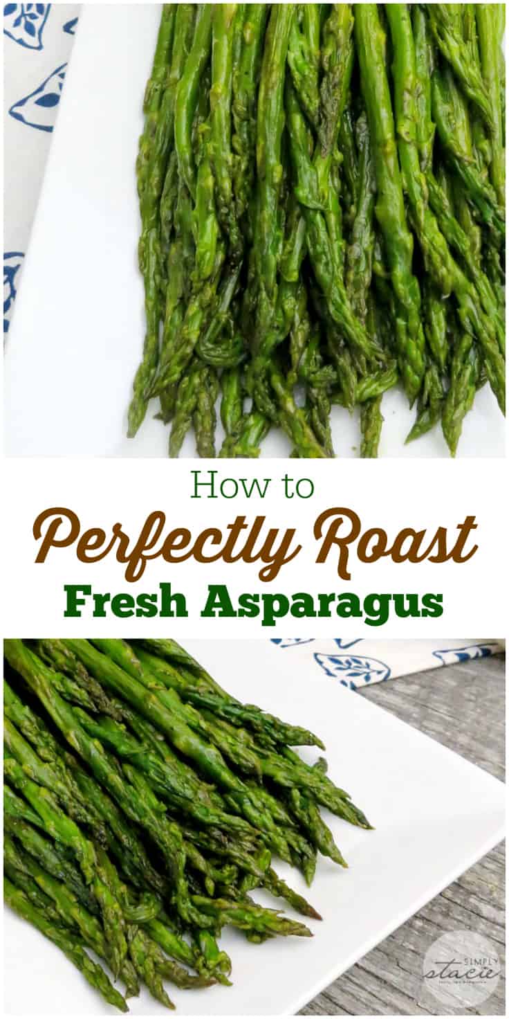 Oven Roasted Asparagus - The best way to make asparagus in the oven every time! Get the crispiest roasted asparagus for the perfect side dish.