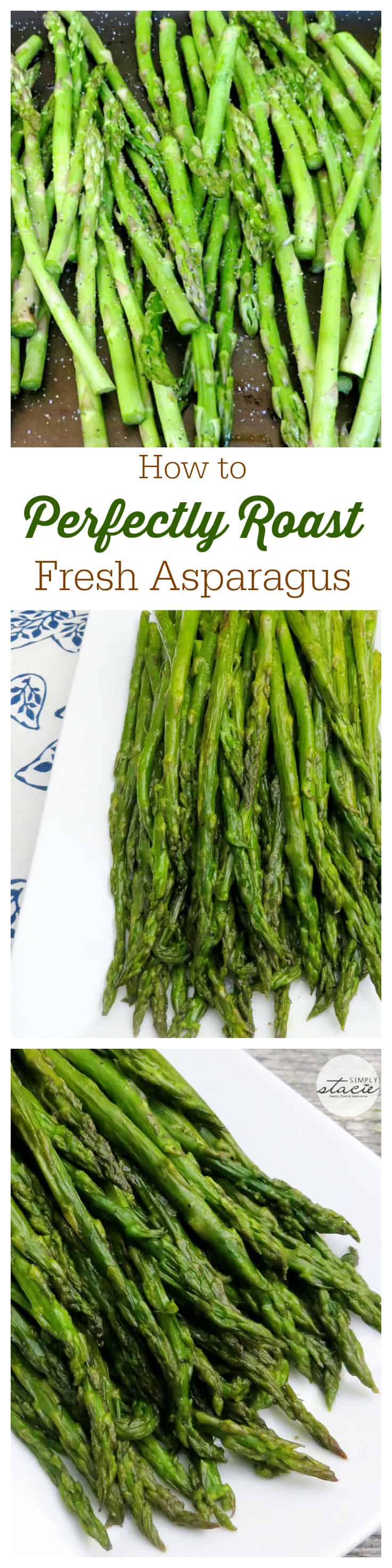 Oven Roasted Asparagus - The best way to make asparagus in the oven every time! Get the crispiest roasted asparagus for the perfect side dish.
