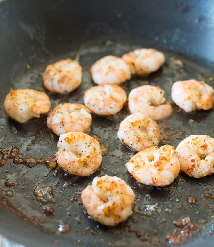 Garlic Shrimp with Chilli Pesto Pasta - Fresh, healthy and delicious dinner recipe.