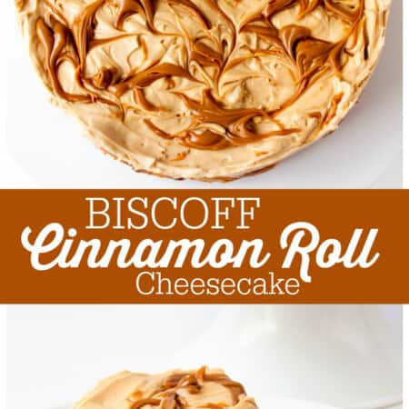 Biscoff Cinnamon Roll Cheesecake