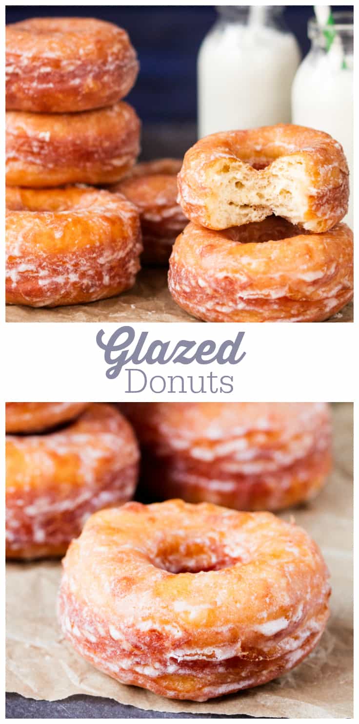 Glazed Donuts - Like biting a cloud! Great with coffee or as dessert, this homemade donut recipe is perfect morning, noon, or night! 